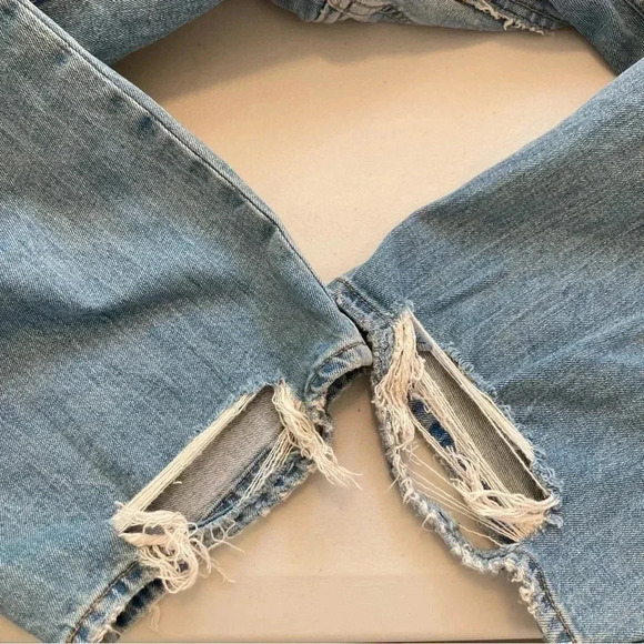 Abercrombie & Fitch Ankle Straight Ultra High Rise Curve Love Jeans Size 35/20R - Picture 11 of 11